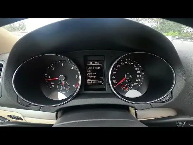 'Video thumbnail for How to Change Units in Volkswagen Golf VI ( 2008 - 2016 ) - Set New Distance Units'