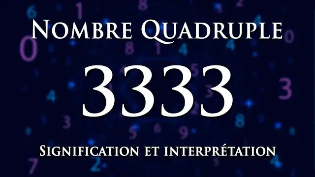 Video thumbnail for ? INTERPRÉTATION DU NOMBRE 3333 : numérologie et message angélique