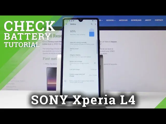 'Video thumbnail for How to Check Battery Percentage in SONY Xperia L4 – Show Battery Info'