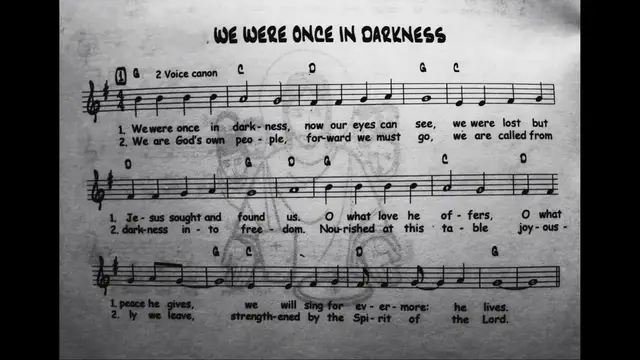 Video thumbnail for We Were Once In Darkness - Catholic Mass Song Sheet Music