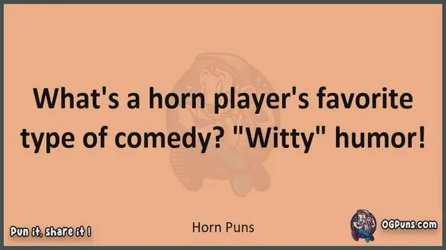 Video thumbnail for Horn - Jokes, Puns, Wordplays, and Laughter