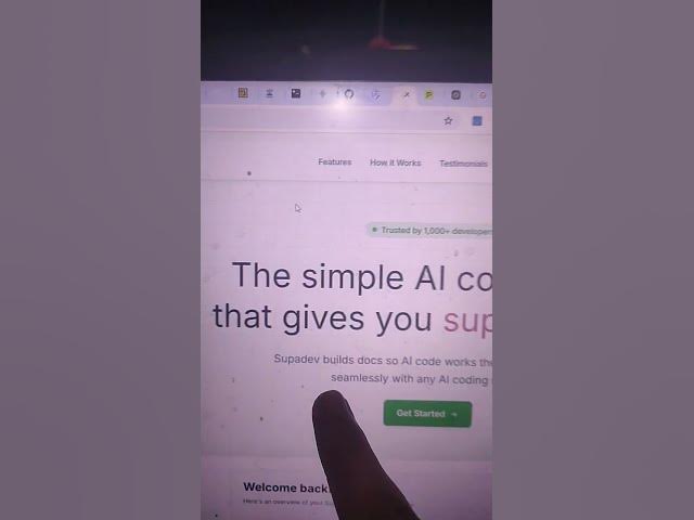 Video thumbnail for Code Full Stack Apps 5X FASTER with This AI Documentation Tool! 🚀 | Supadev Tutorial 2026 #shorts