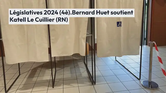 'Video thumbnail for Législatives 2024 (4è). Bernard Huet soutient Katell Le Cuillier (RN)'