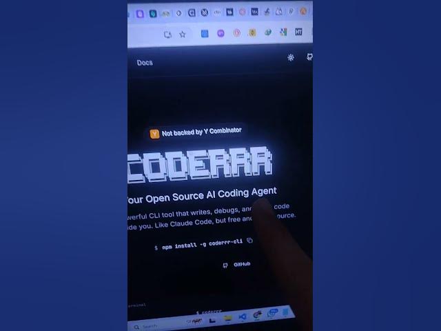Video thumbnail for Coderrr AI CLI Coding Agent Tutorial 2026 | Open-Source Free Alternative to Claude Code #shorts
