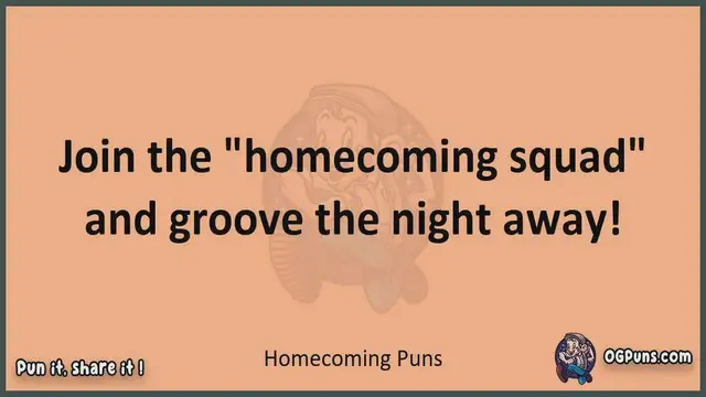Video thumbnail for Homecoming - Jokes, Puns, Wordplays, and Laughter