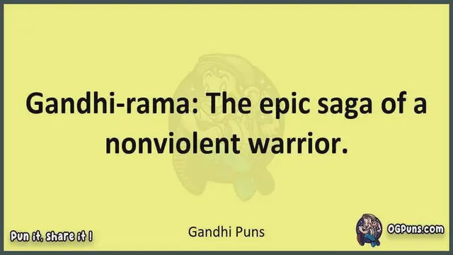 Video thumbnail for Gandhi - Jokes, Puns, Wordplays, and Laughter