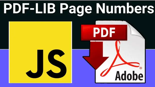 Video thumbnail for Javascript PDF-LIB Tutorial to Add Page Numbers to All Pages of PDF Document in Browser Using HTML5