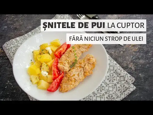 Video thumbnail for Șnițele de pui la cuptor, fragede și delicioase. Fără niciun strop de ulei! | Bucate Aromate