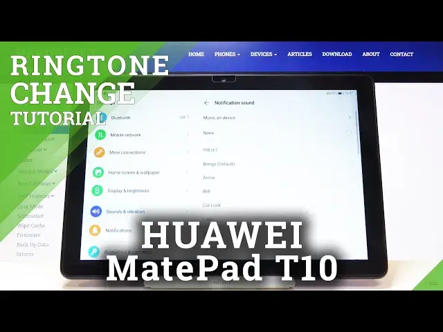 'Video thumbnail for How to Change Ringtone in HUAWEI MatePad T10 – Ringtone Settings'