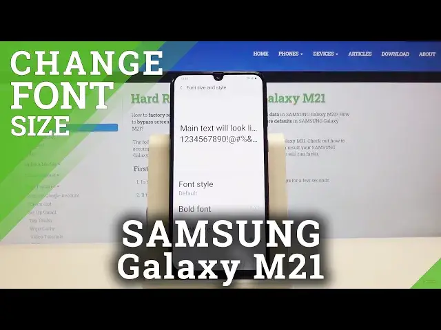 'Video thumbnail for How to Change Font Size in SAMSUNG Galaxy M21 – Set Up Font Size'