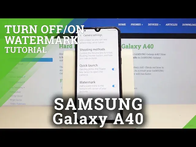 'Video thumbnail for How to Remove Camera Watermark on SAMSUNG Galaxy A40 – Advanced Camera Settings'
