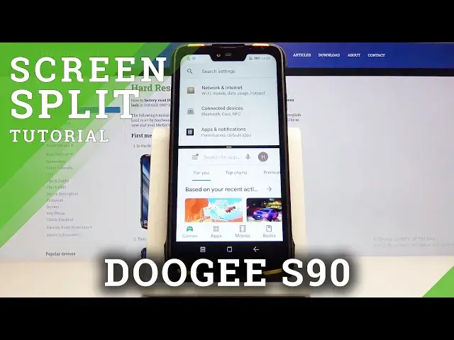'Video thumbnail for How to Split Screen on DOOGEE S90 - Create Double Screen Verify Specs'