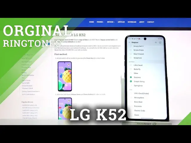 'Video thumbnail for Check Ringtone List in LG K52 – Available Ringtones'