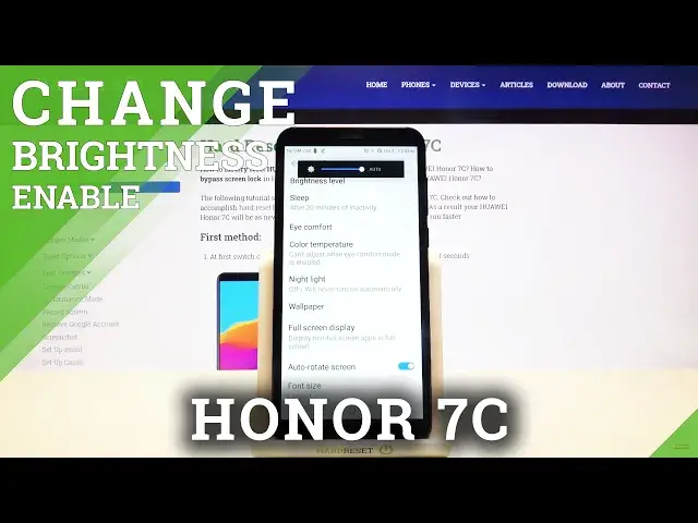 'Video thumbnail for How to Use Auto-Brightness Option in HUAWEI Honor 7C - Manage Display Settings'