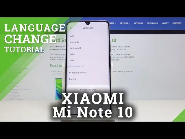 'Video thumbnail for How to Change Language in XIAOMI Mi Note 10 – Language Settings / List'