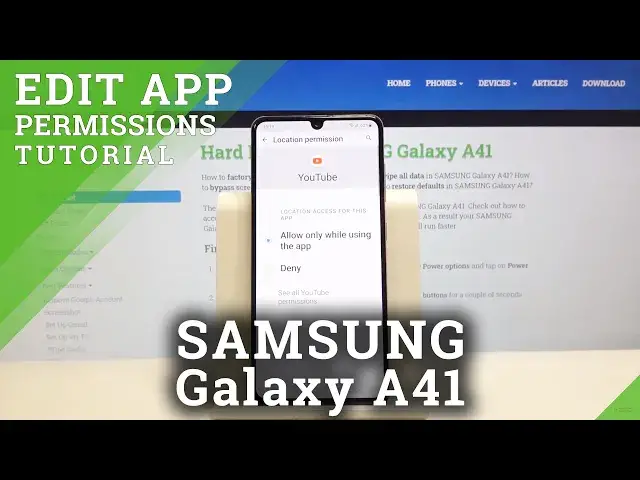 'Video thumbnail for How to Enter App Permissions in SAMSUNG Galaxy A41 – Find App Section'