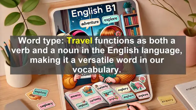 Video thumbnail for 2500 Must Know CEFR B1 Vocabulary - Exploring the Word 'Travel': From Etymology to Usage