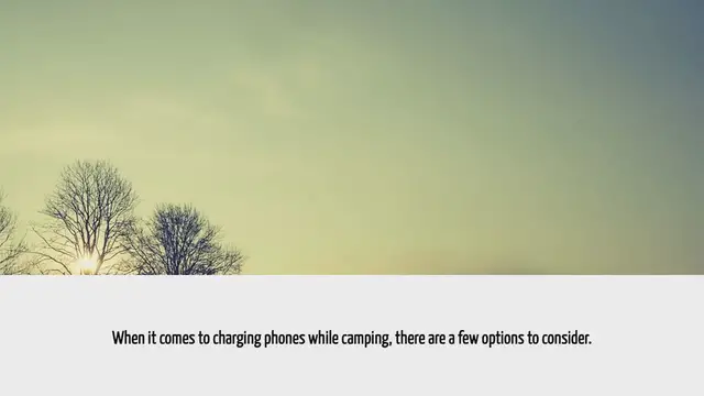 'Video thumbnail for How To Charge Phones While Camping'