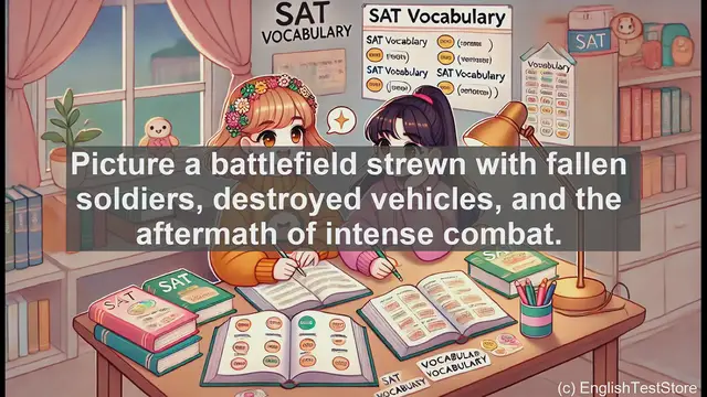 Video thumbnail for 5000 Must Know SAT Vocabulary - Carnage: Understanding a Powerful Word for the SAT