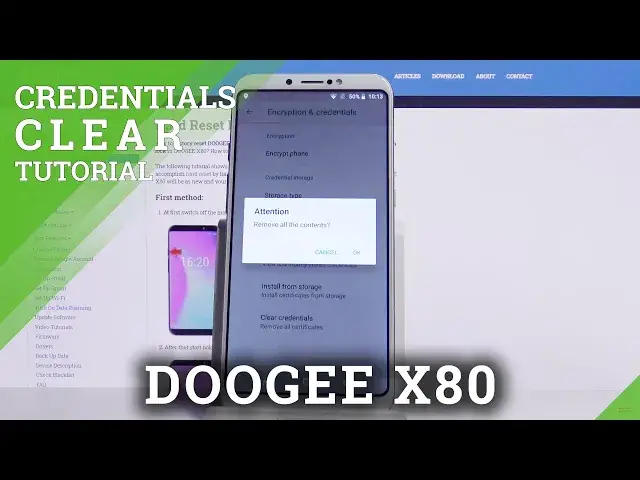 'Video thumbnail for How to Clear Credentials in DOOGEE X80 – Clear All Licences'