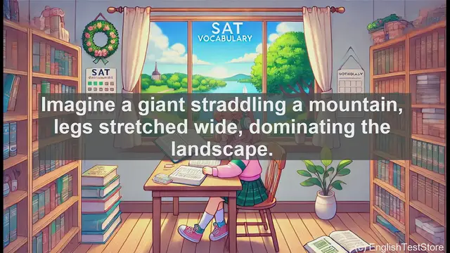 Video thumbnail for 5000 Must Know SAT Vocabulary - SAT Vocabulary: Understanding 'Bestride' - Straddling Success