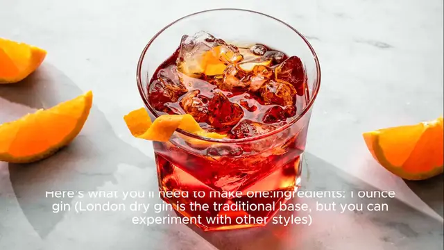 Video thumbnail for Negroni recipe
