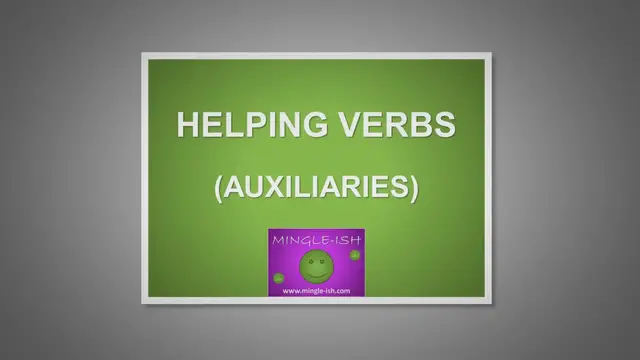 Video thumbnail for Helping (auxiliary) verbs expressing tense - Grammar lesson #1
