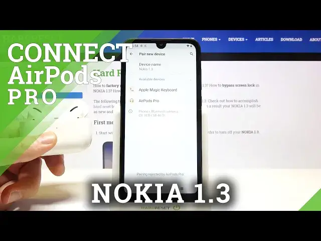 Video thumbnail for How to Connect Airpods Pro to NOKIA 1.3 – Pair AirPods Pro with Android Device
