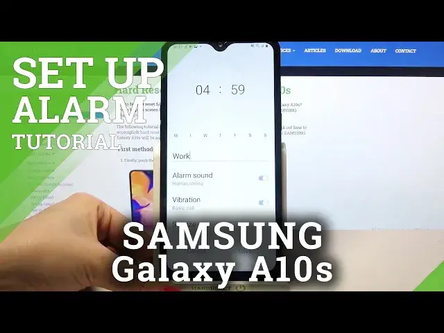 Video thumbnail for How to Set Up Alarm in SAMSUNG Galaxy A10s – Adjust Clock Settings