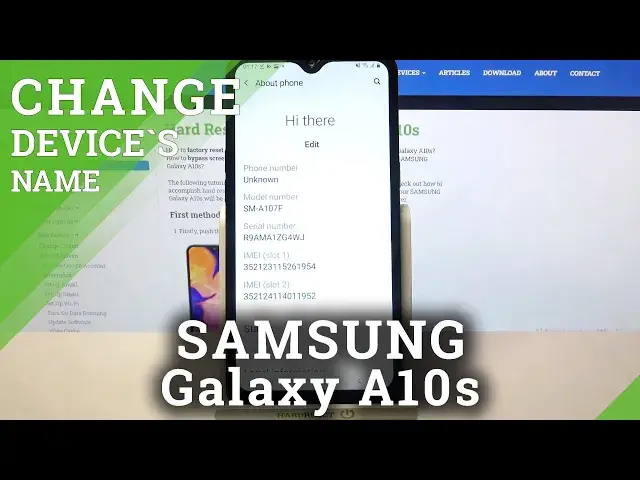 'Video thumbnail for How to Change Device Name in SAMSUNG Galaxy A10s – Rename'