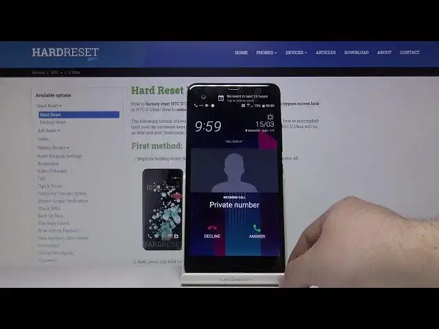Video thumbnail for HTC U Ultra - Incoming Call & Options Presentation
