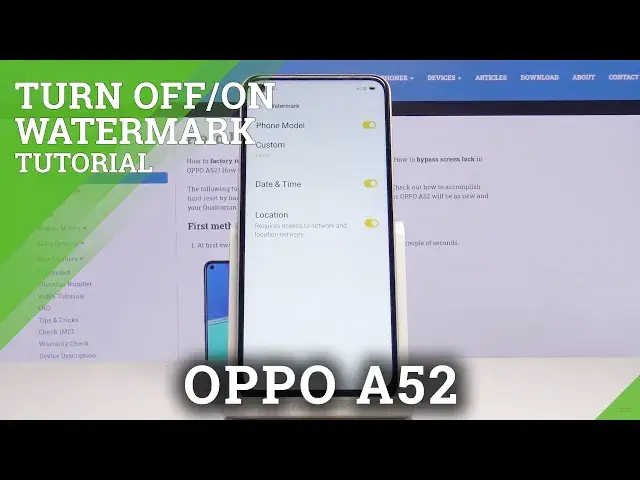 Video thumbnail for How to Manage Camera Watermark in OPPO A52 – Set Watermark