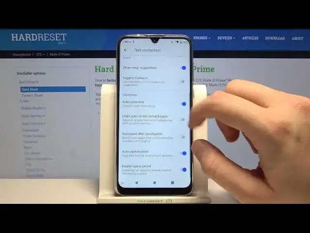 'Video thumbnail for How to Access Text Correction Options in ZTE Blade 10 Prime – Enable Typing Features'