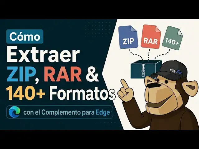 Video thumbnail for 📦 Extrae ZIP, RAR y más de 140 formatos con el complemento de Edge | Gratis y local