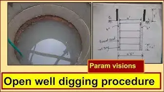 Video thumbnail for Open well digging procedure /How to dig an open well ?/Well excavation method.