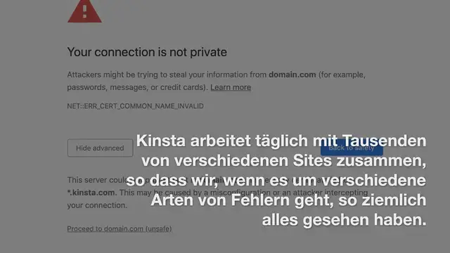 Video thumbnail for Wie du den „Your Connection is Not Private“ Fehler behebst (18 Tipps)