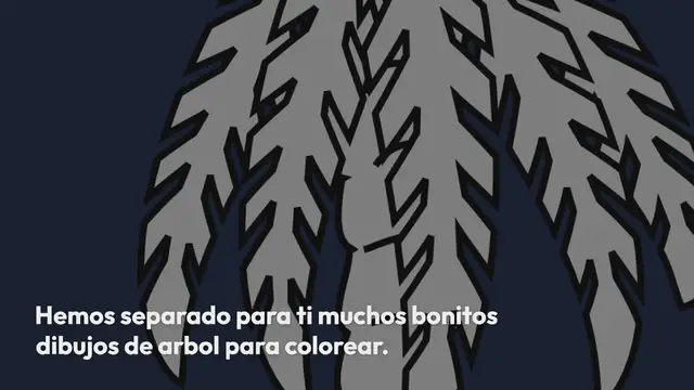 Video thumbnail for Arbol para colorear