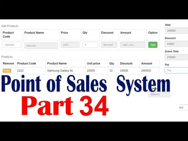 Video thumbnail for Point of sales system Using Ajax jQuery PHP MySQL part 34