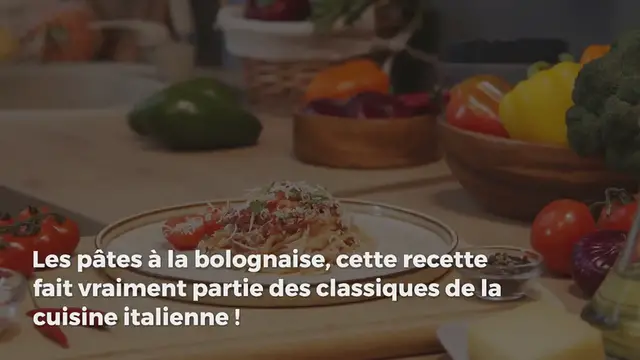 'Video thumbnail for Pâtes bolognaise'