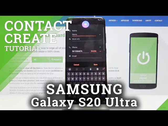 Video thumbnail for How to Create New Contact in SAMSUNG Galaxy S20 Ultra – Add Number to Contacts