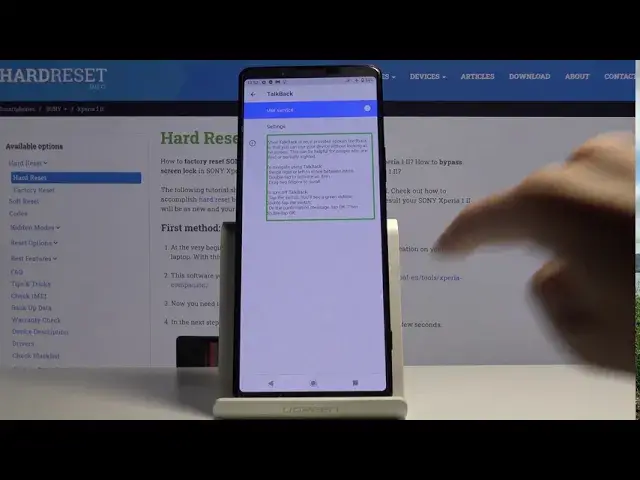 'Video thumbnail for How to Use TalkBack Mode in SONY Xperia 1 II – Enable/Disable Screen Reader'