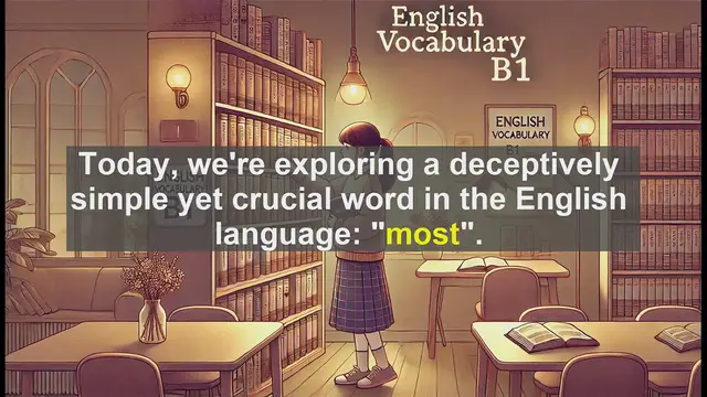 Video thumbnail for 2500 Must Know CEFR B1 Vocabulary - Understanding 'Most': A Key Word in Advanced English