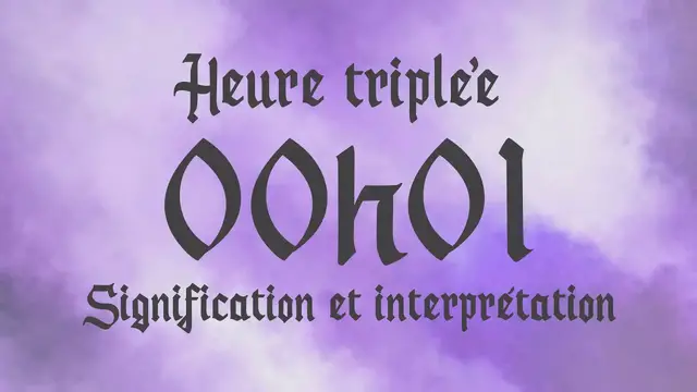 Video thumbnail for 🌸 HEURE TRIPLEE 00h01 - Signification et Interprétation angélique