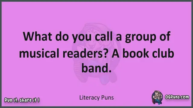 Video thumbnail for Literacy - Jokes, Puns, Wordplays, and Laughter