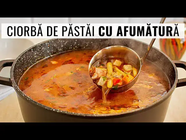 Video thumbnail for Simplă, ieftină și consistentă: ciorbă de fasole verde cu afumătură | Bucate Aromate