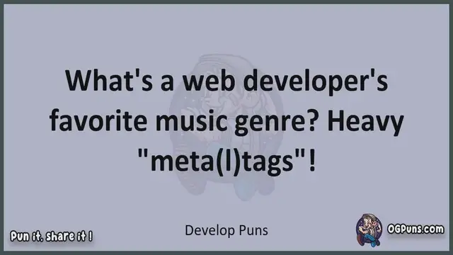 Video thumbnail for Develop - Jokes, Puns, Wordplays, and Laughter