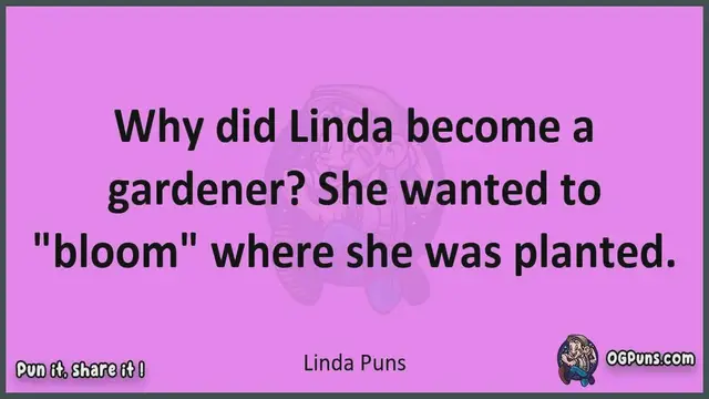 Video thumbnail for Linda - Jokes, Puns, Wordplays, and Laughter