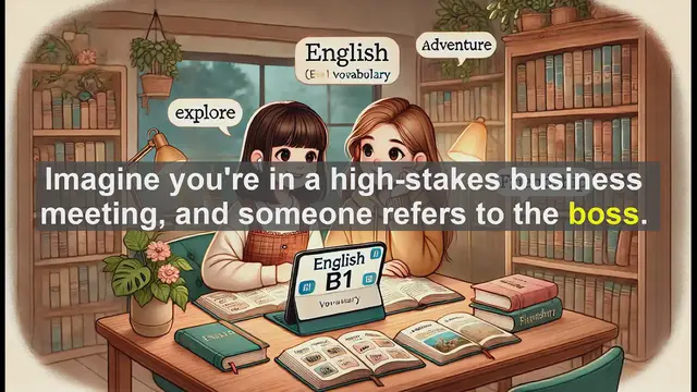 Video thumbnail for 2500 Must Know CEFR B1 Vocabulary - Understanding the Word 'Boss': More Than Just a Title