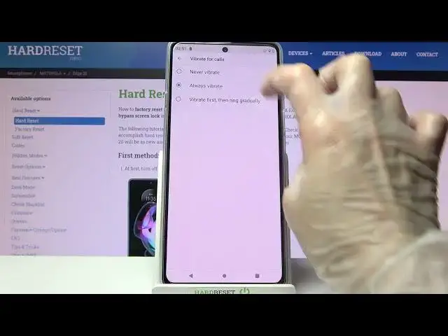 Video thumbnail for How to Enter Vibration Settings on MOTOROLA EDGE 20 - Manage Vibration Settings