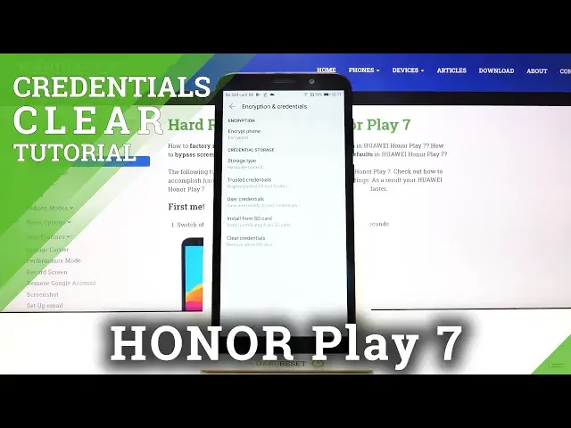 'Video thumbnail for How to Erase Certificates and Licenses in Honor Play 7 - Clear Credentials'